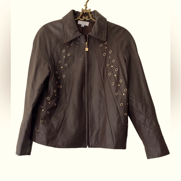 St. John Jackets & Blazers - ST JOHN GENUINE Leather Jacket Size Size: 14